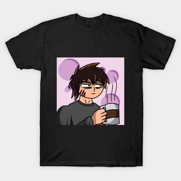 ren with coffee art T-Shirt by Renovich